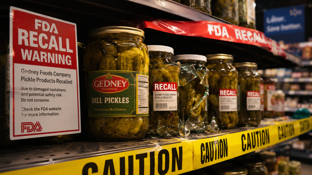 gedney foods company pickle recall fda​